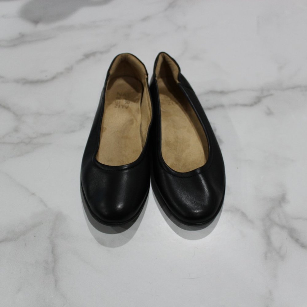 Naturalizer Flexy Black Leather Flats sz 7.5 - Picture 9 of 9